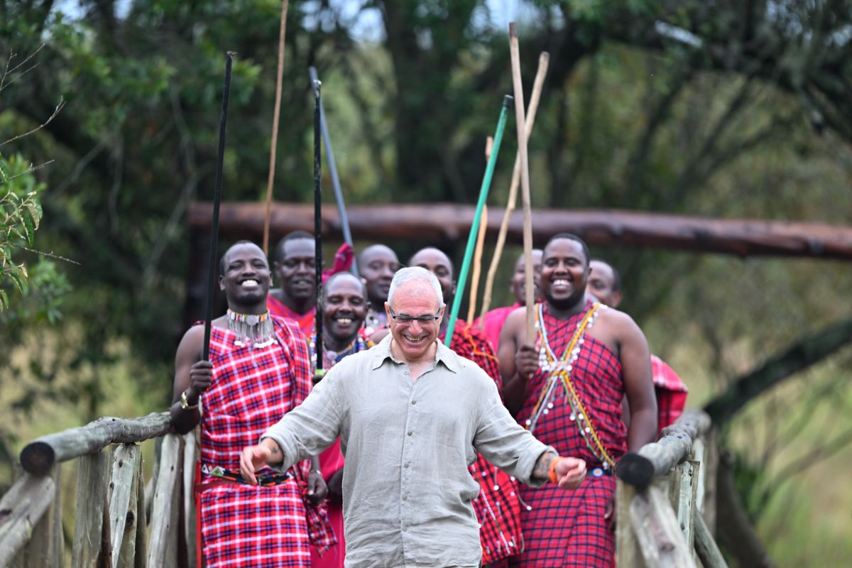 Guests experiencing local Maasai culture at Ilora Retreats camp in the Masai Mara Kenya