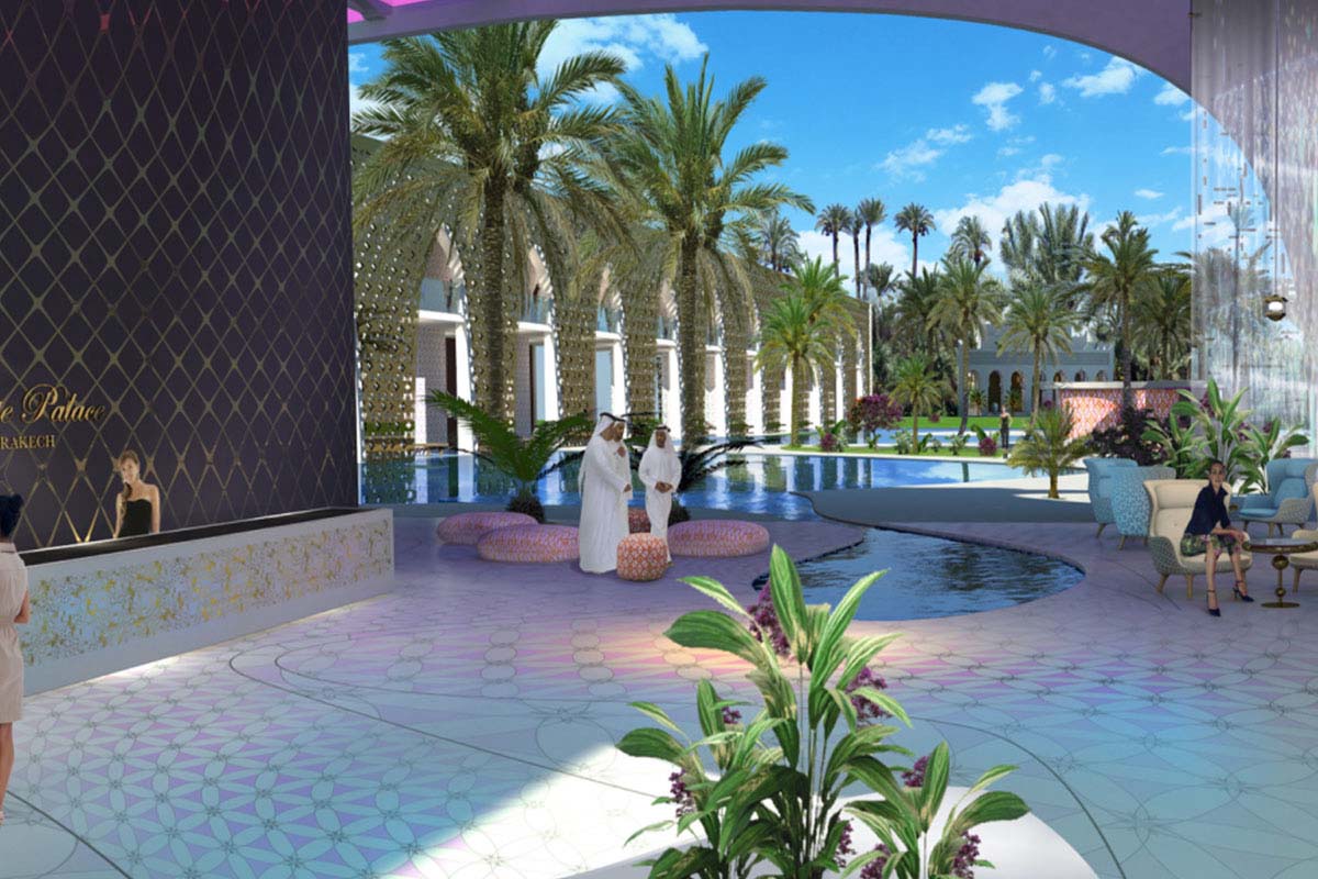 Visualization of a luxury resort project by Private Palace Hotels & Resorts in Marrakech