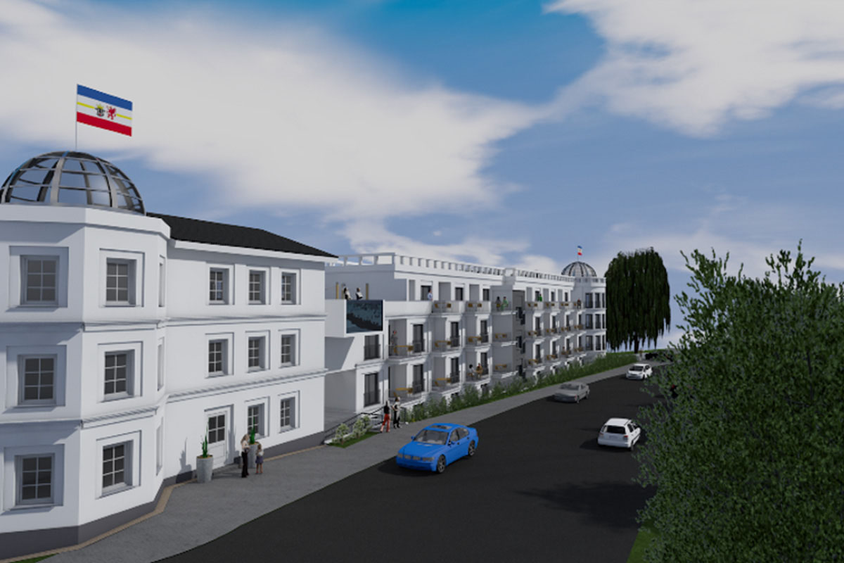 Visualization of Strandhotel Lietzow on Rügen a hotel project by Private Palace Hotels & Resorts